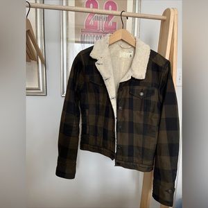 Rag And Bone Plaid Shearling Bomber Jacket Spring S Moto
